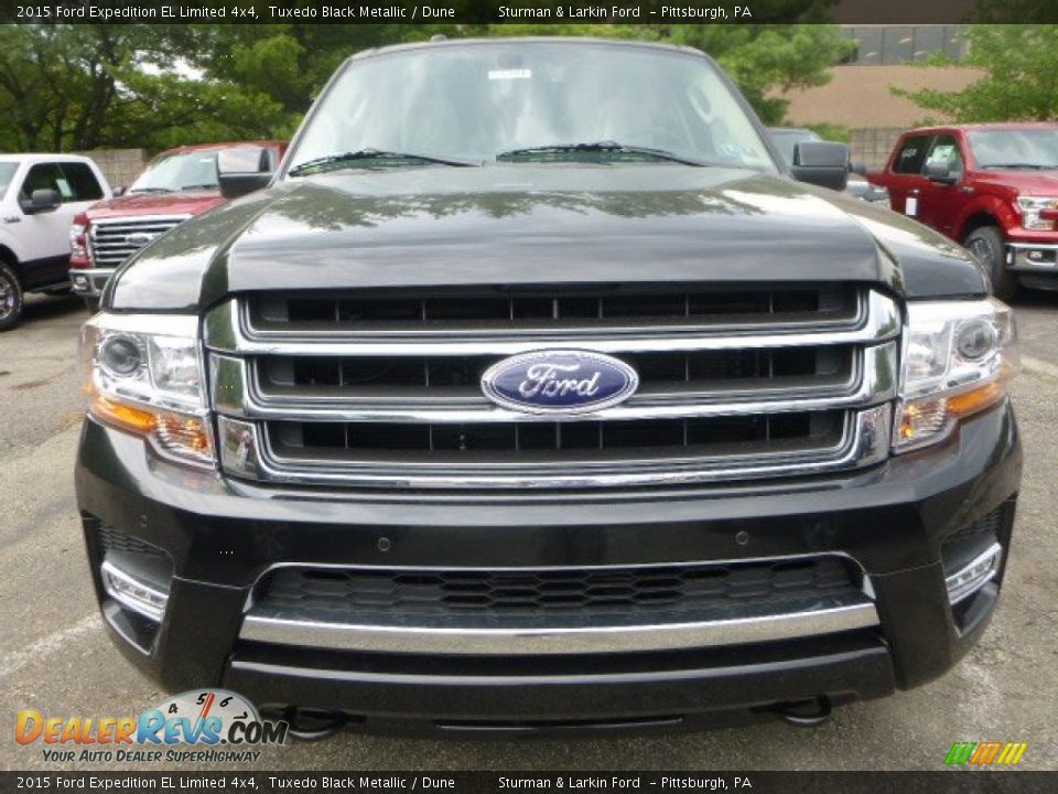 2015 Ford Expedition EL Limited 4x4 Tuxedo Black Metallic / Dune Photo #8