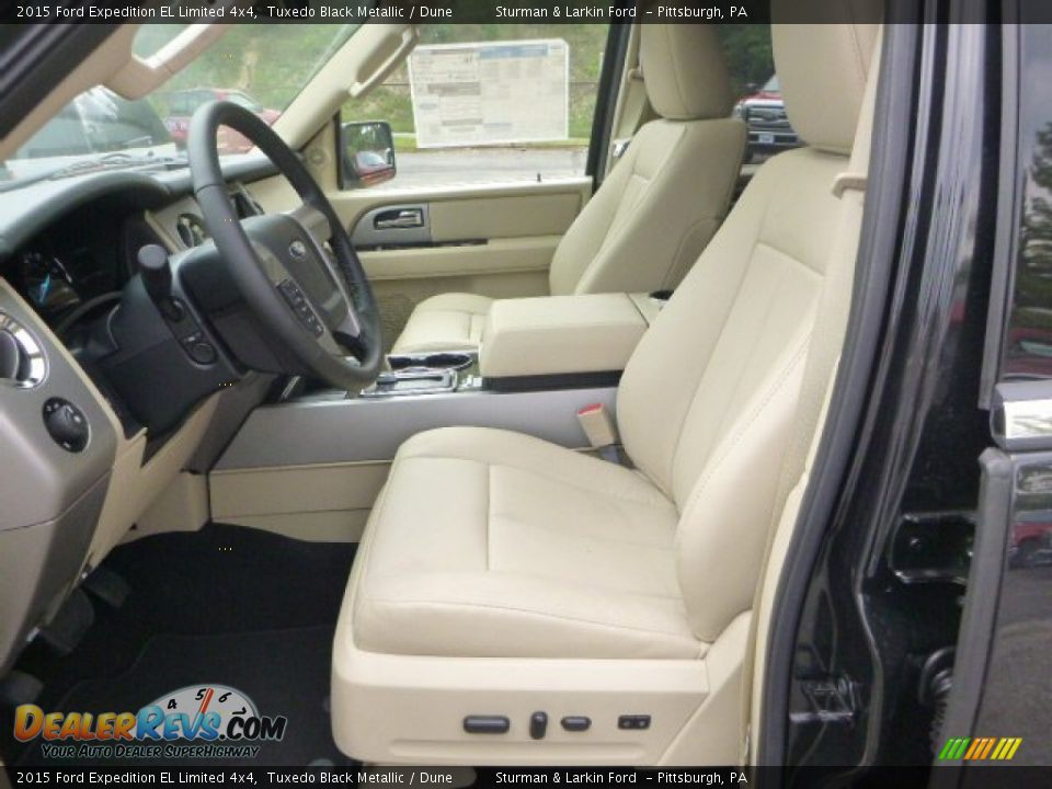 2015 Ford Expedition EL Limited 4x4 Tuxedo Black Metallic / Dune Photo #9