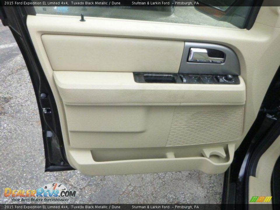 2015 Ford Expedition EL Limited 4x4 Tuxedo Black Metallic / Dune Photo #10