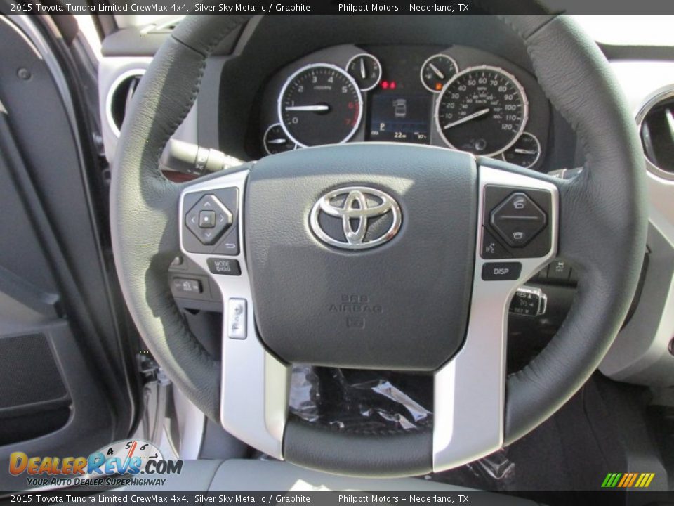 2015 Toyota Tundra Limited CrewMax 4x4 Silver Sky Metallic / Graphite Photo #33