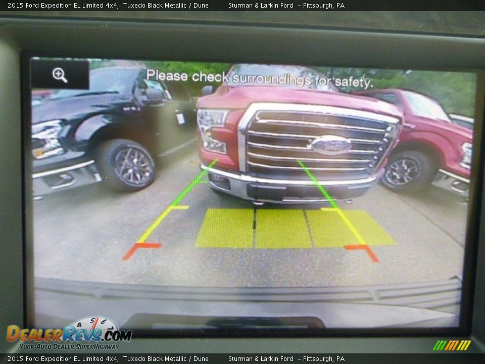 2015 Ford Expedition EL Limited 4x4 Tuxedo Black Metallic / Dune Photo #13