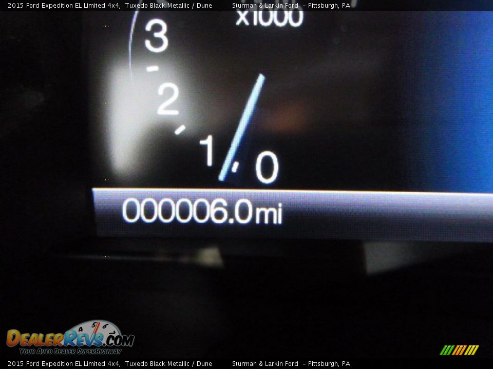 2015 Ford Expedition EL Limited 4x4 Tuxedo Black Metallic / Dune Photo #14