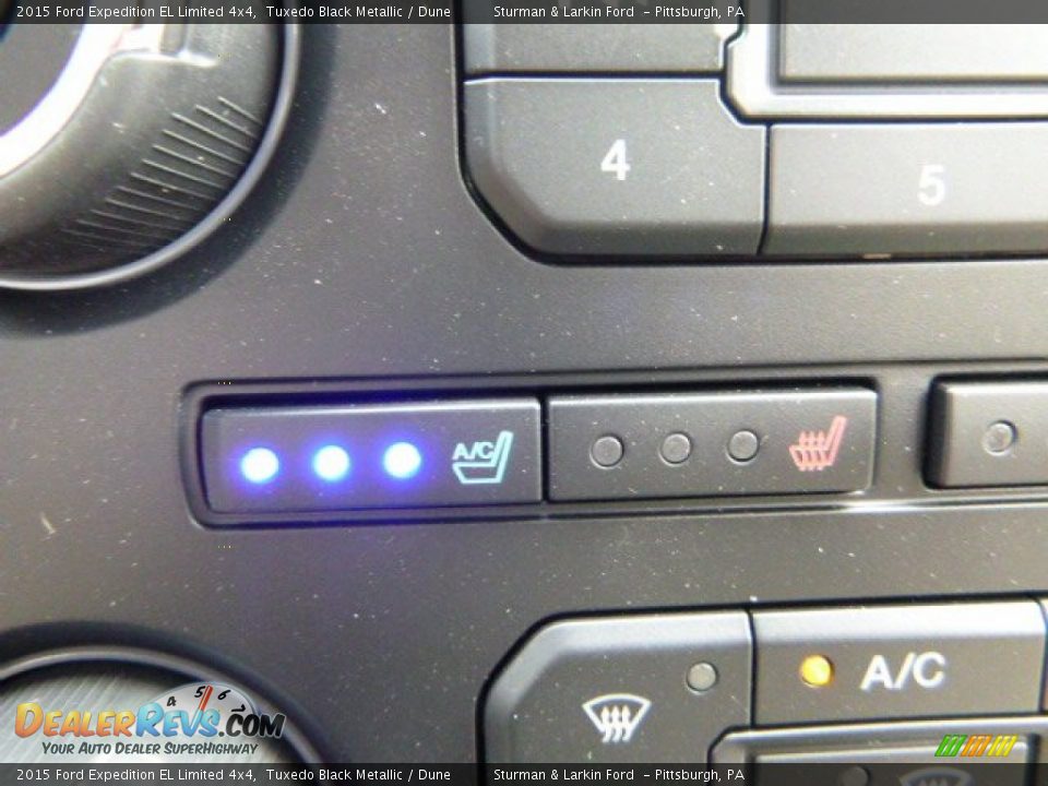 2015 Ford Expedition EL Limited 4x4 Tuxedo Black Metallic / Dune Photo #15