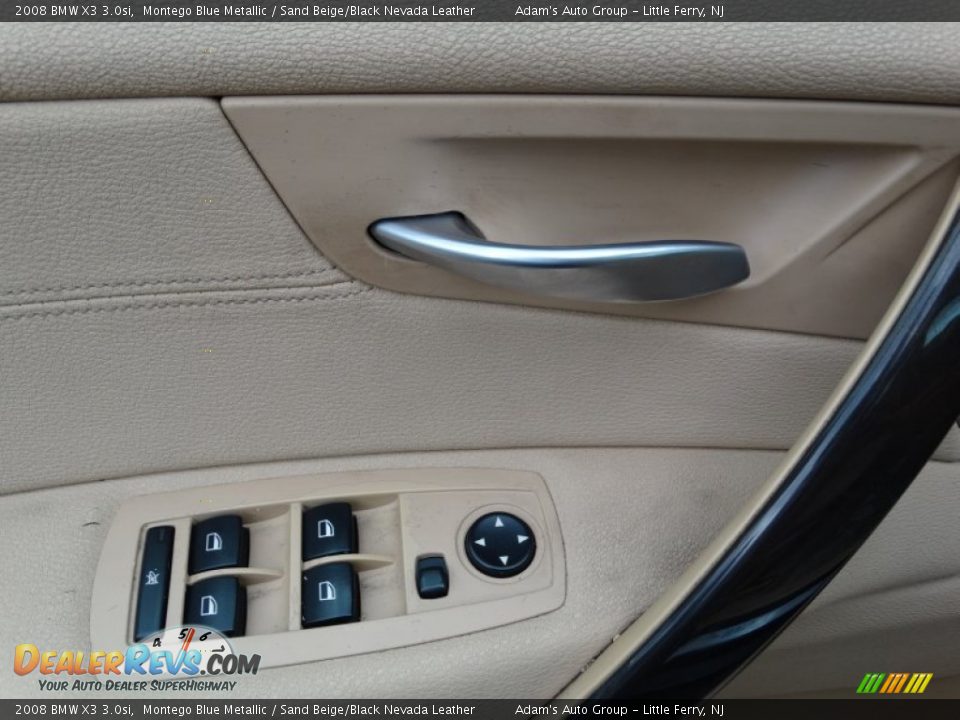 2008 BMW X3 3.0si Montego Blue Metallic / Sand Beige/Black Nevada Leather Photo #10