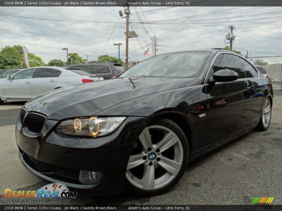 2008 BMW 3 Series 328xi Coupe Jet Black / Saddle Brown/Black Photo #1