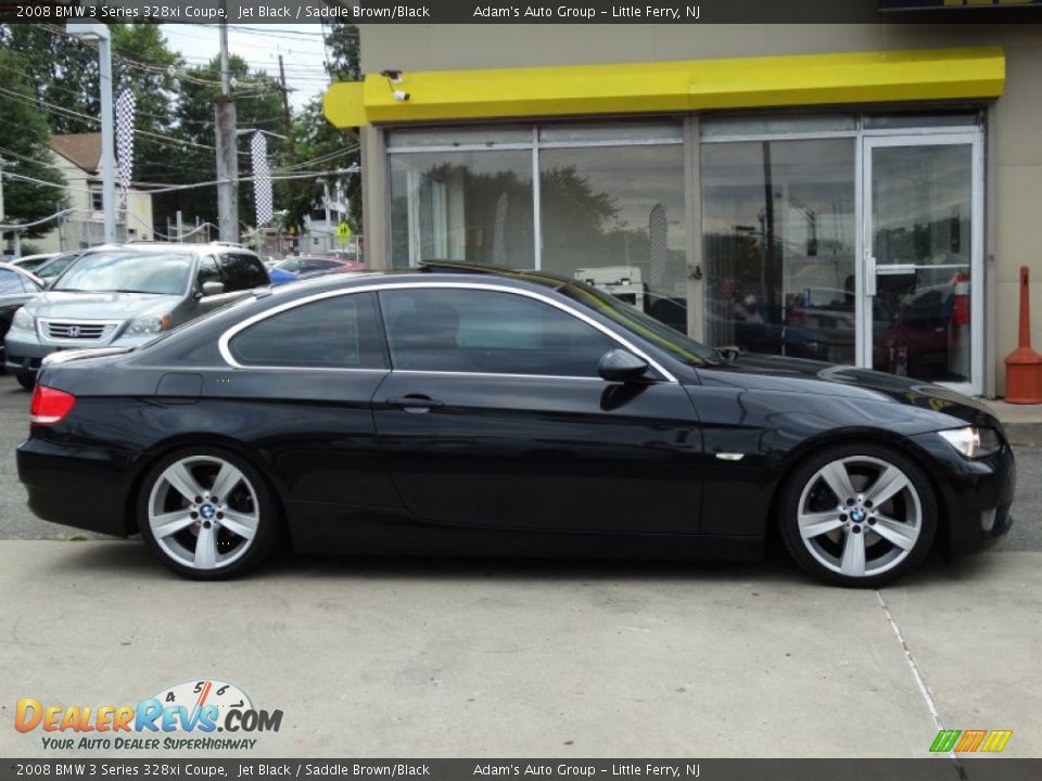 2008 BMW 3 Series 328xi Coupe Jet Black / Saddle Brown/Black Photo #4