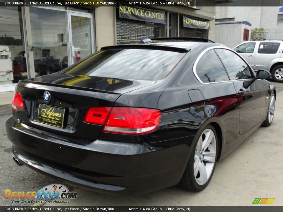 2008 BMW 3 Series 328xi Coupe Jet Black / Saddle Brown/Black Photo #5
