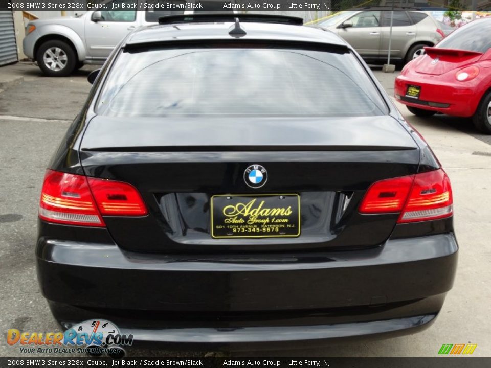 2008 BMW 3 Series 328xi Coupe Jet Black / Saddle Brown/Black Photo #6