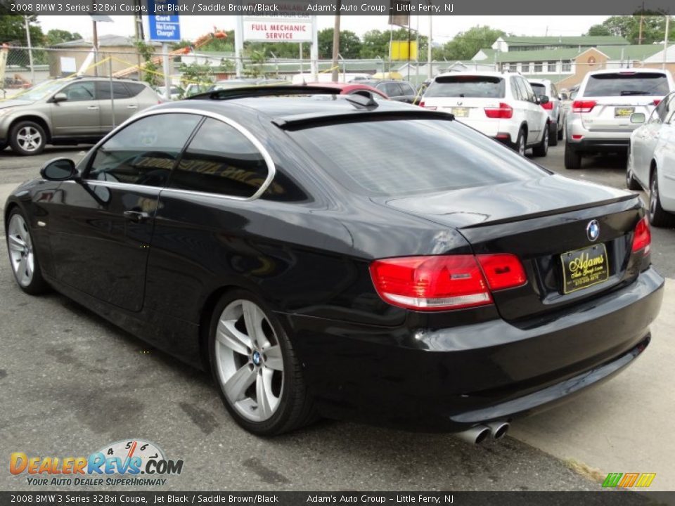 2008 BMW 3 Series 328xi Coupe Jet Black / Saddle Brown/Black Photo #7