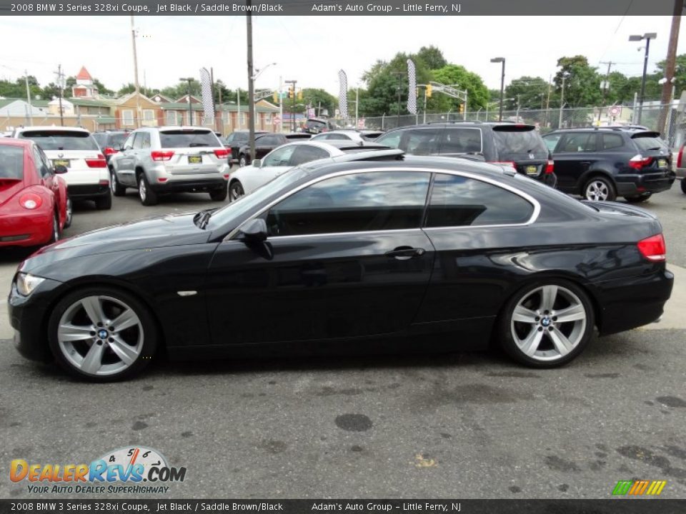 2008 BMW 3 Series 328xi Coupe Jet Black / Saddle Brown/Black Photo #8
