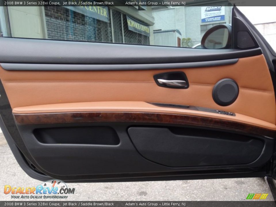 2008 BMW 3 Series 328xi Coupe Jet Black / Saddle Brown/Black Photo #9