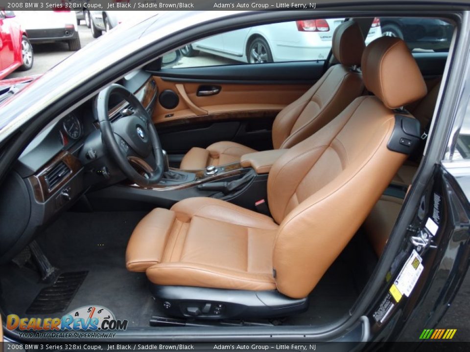 2008 BMW 3 Series 328xi Coupe Jet Black / Saddle Brown/Black Photo #11