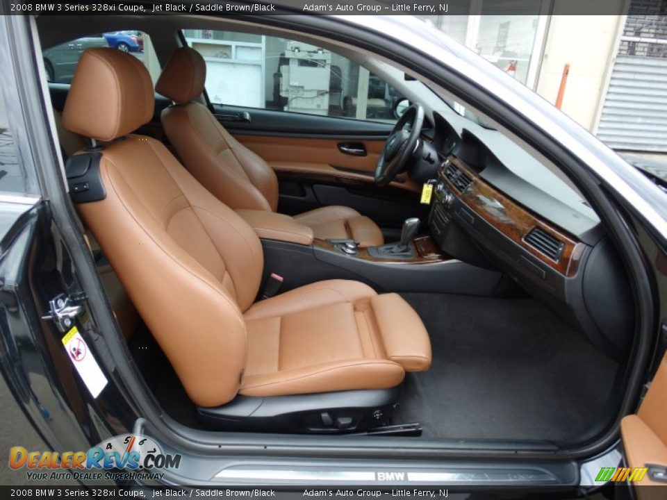 2008 BMW 3 Series 328xi Coupe Jet Black / Saddle Brown/Black Photo #16