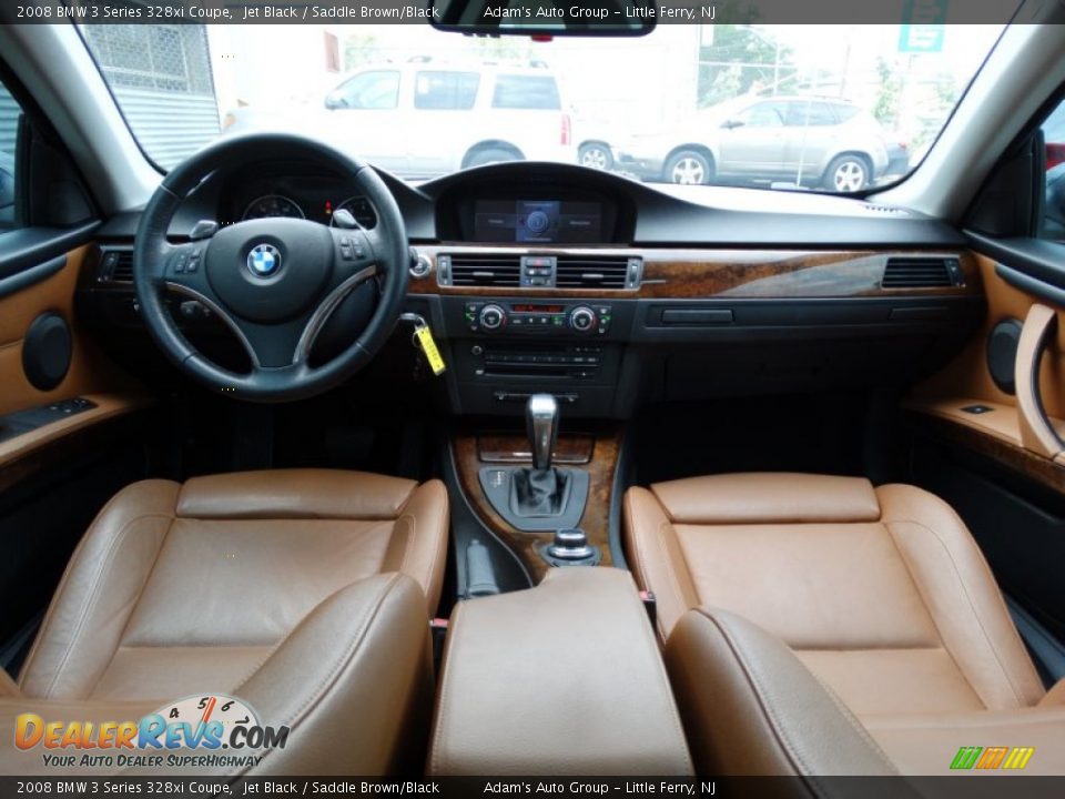 2008 BMW 3 Series 328xi Coupe Jet Black / Saddle Brown/Black Photo #18