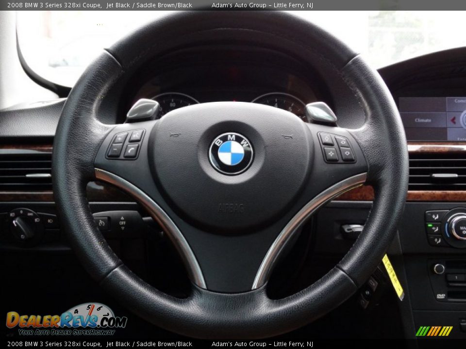 2008 BMW 3 Series 328xi Coupe Jet Black / Saddle Brown/Black Photo #19