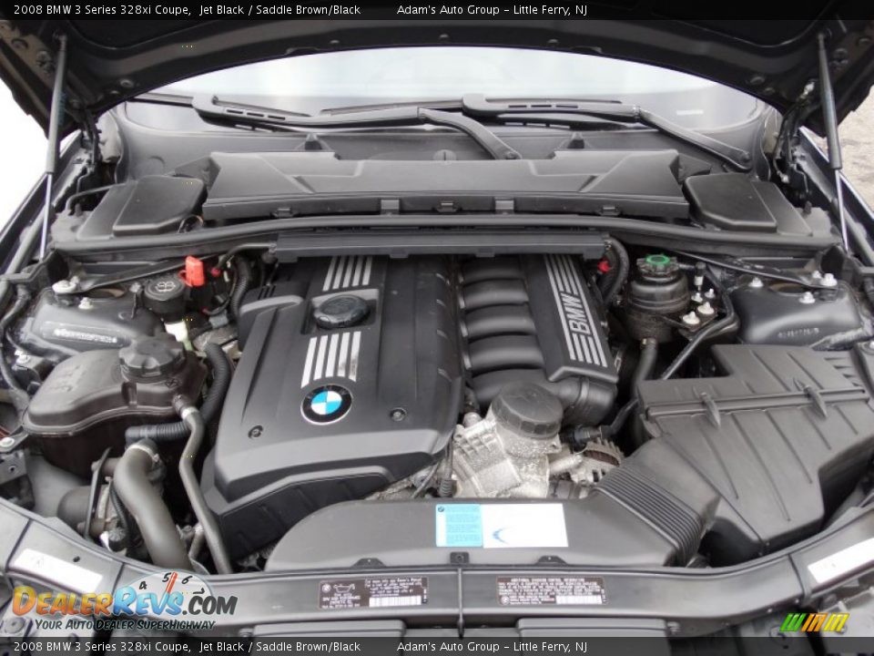 2008 BMW 3 Series 328xi Coupe Jet Black / Saddle Brown/Black Photo #24