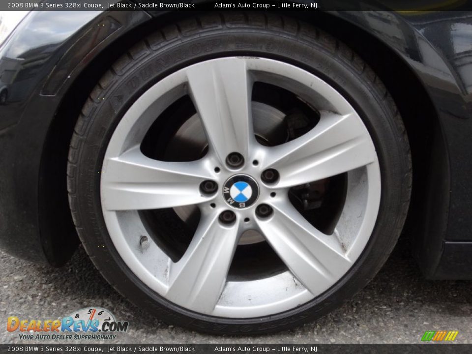 2008 BMW 3 Series 328xi Coupe Jet Black / Saddle Brown/Black Photo #26