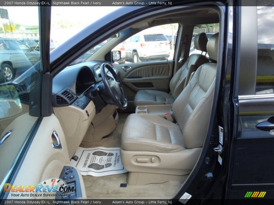 2007 Honda Odyssey EX-L Nighthawk Black Pearl / Ivory Photo #12