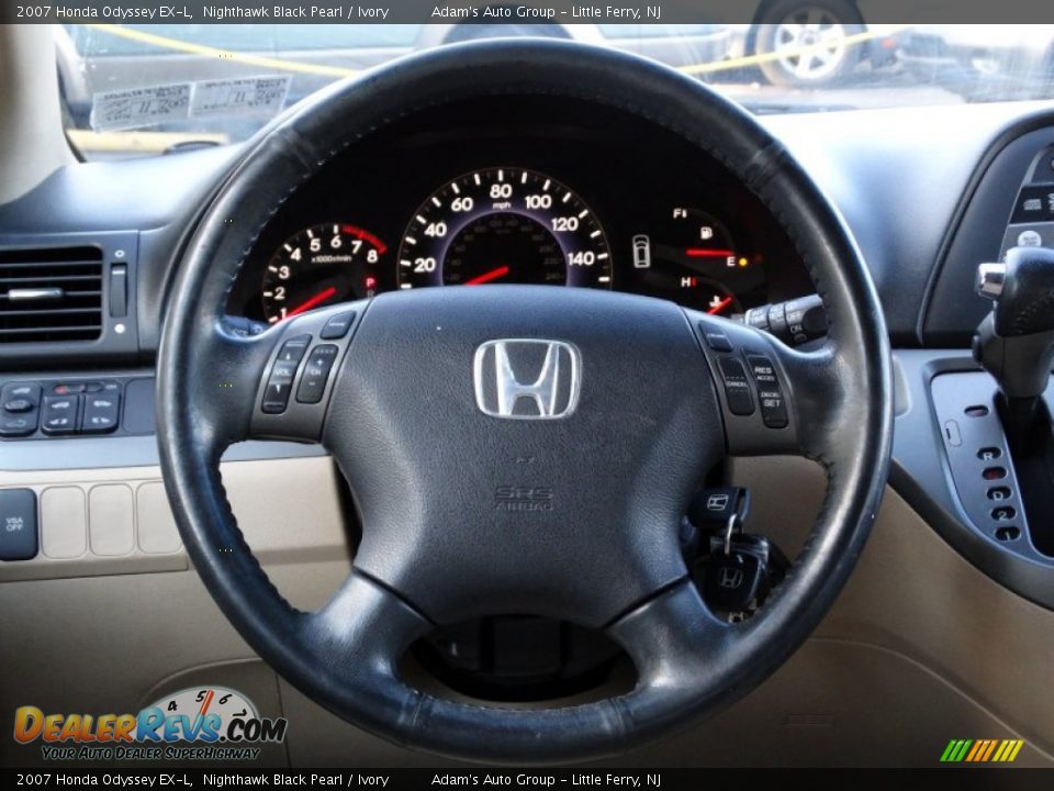 2007 Honda Odyssey EX-L Nighthawk Black Pearl / Ivory Photo #21