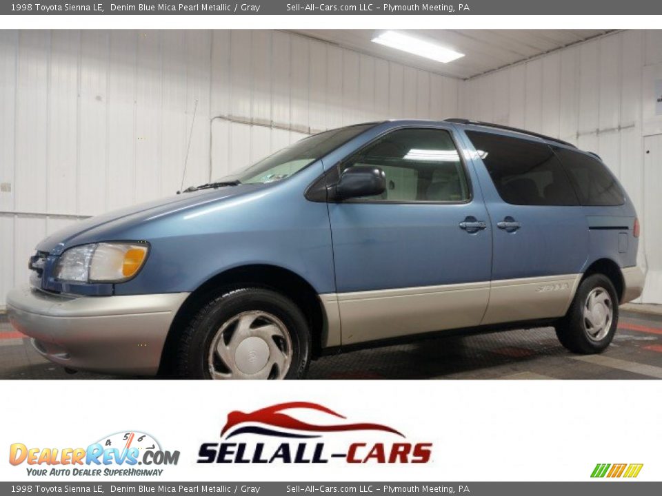 1998 Toyota Sienna LE Denim Blue Mica Pearl Metallic / Gray Photo #1