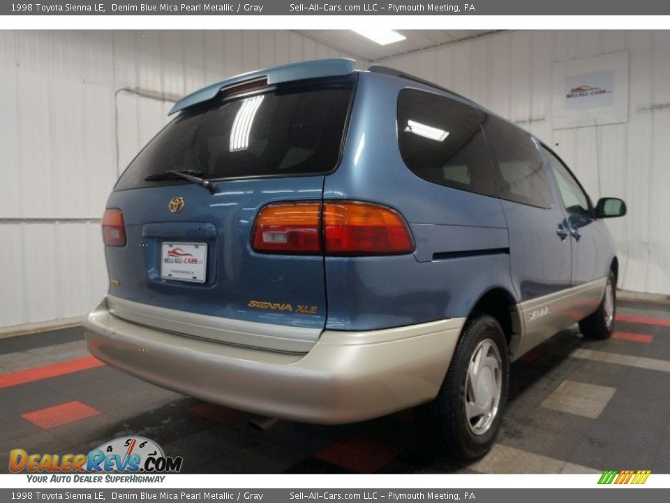 1998 Toyota Sienna LE Denim Blue Mica Pearl Metallic / Gray Photo #8