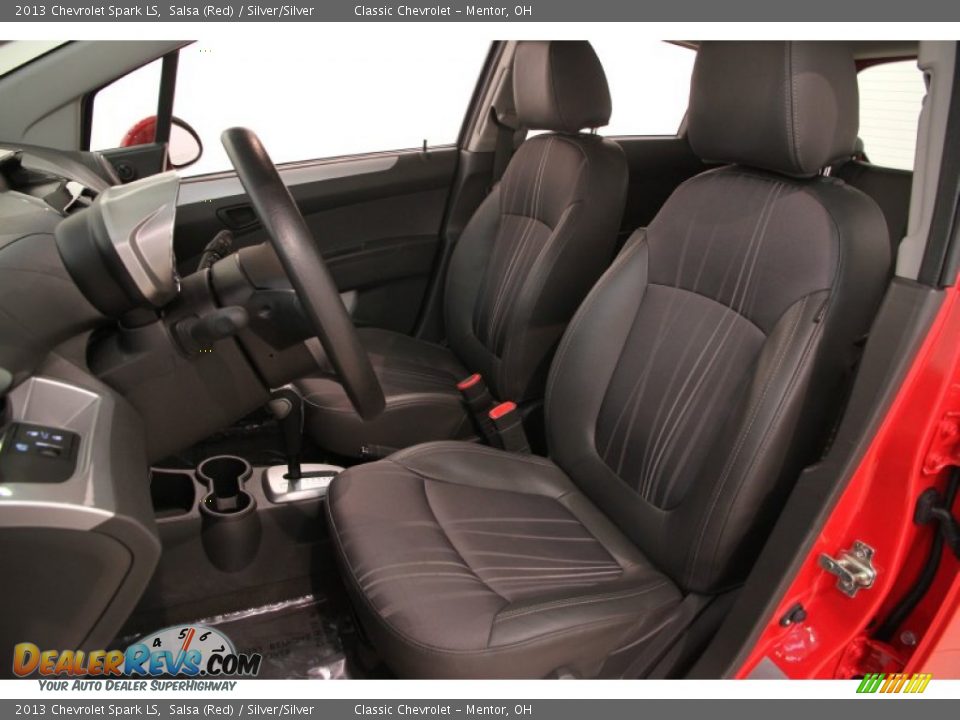 2013 Chevrolet Spark LS Salsa (Red) / Silver/Silver Photo #5