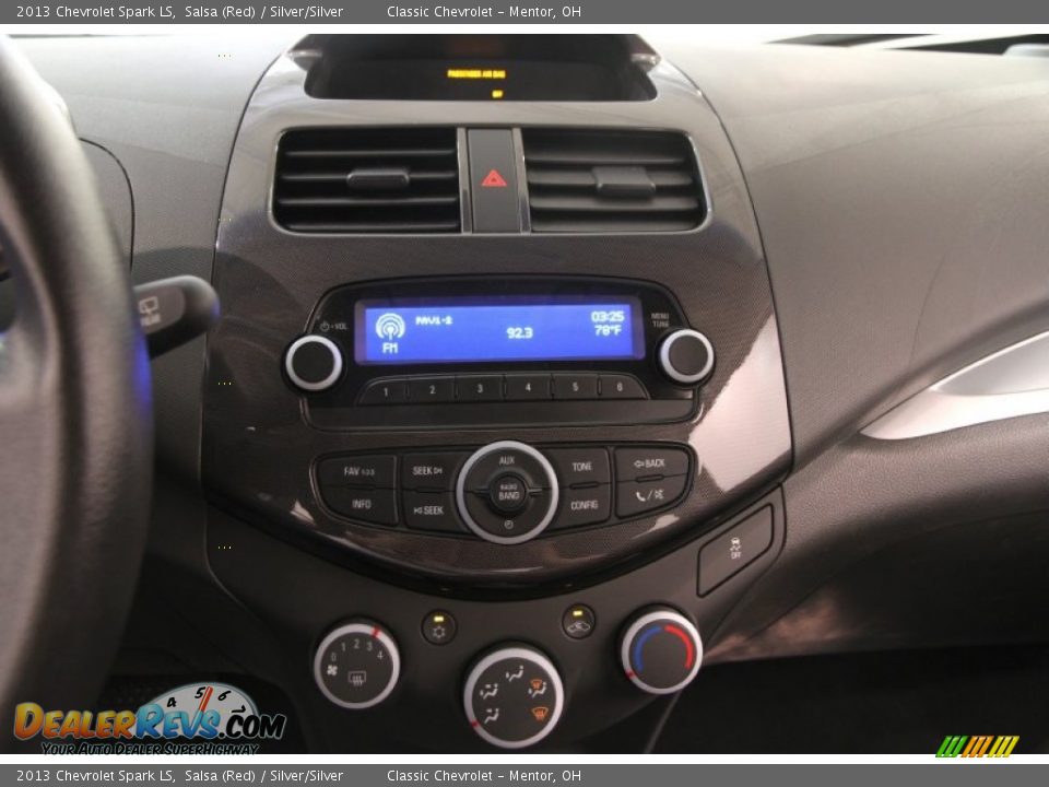 2013 Chevrolet Spark LS Salsa (Red) / Silver/Silver Photo #8