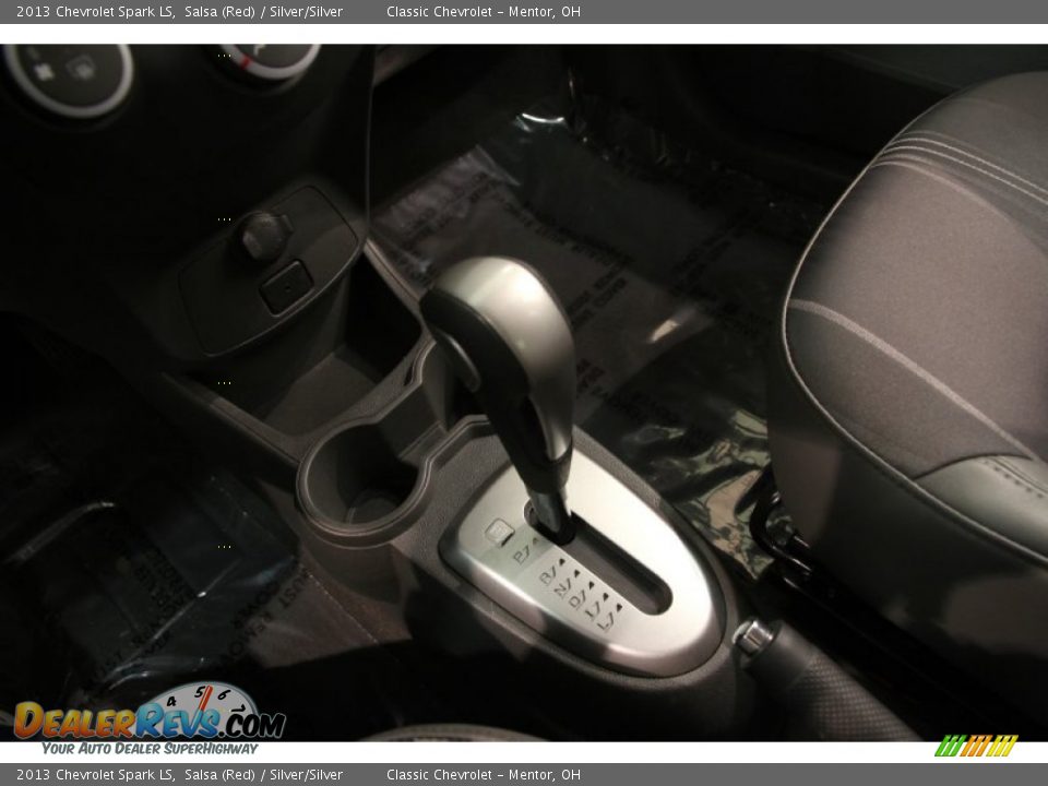 2013 Chevrolet Spark LS Salsa (Red) / Silver/Silver Photo #10