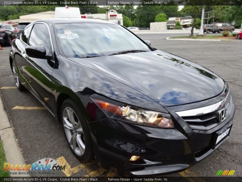 2012 Honda Accord EX-L V6 Coupe Crystal Black Pearl / Black Photo #3