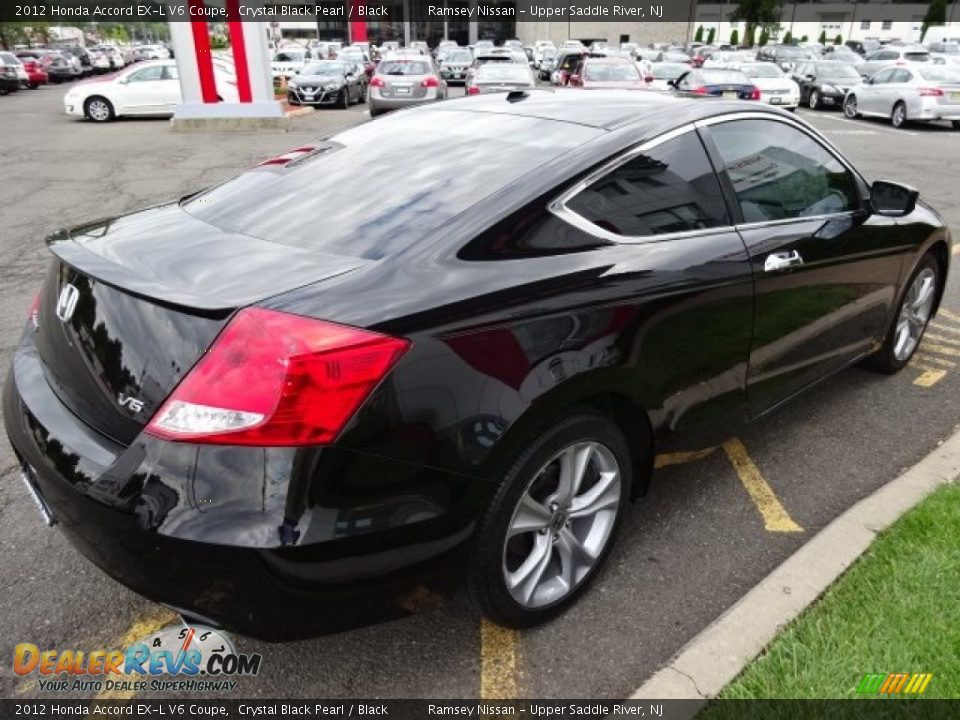 2012 Honda Accord EX-L V6 Coupe Crystal Black Pearl / Black Photo #5