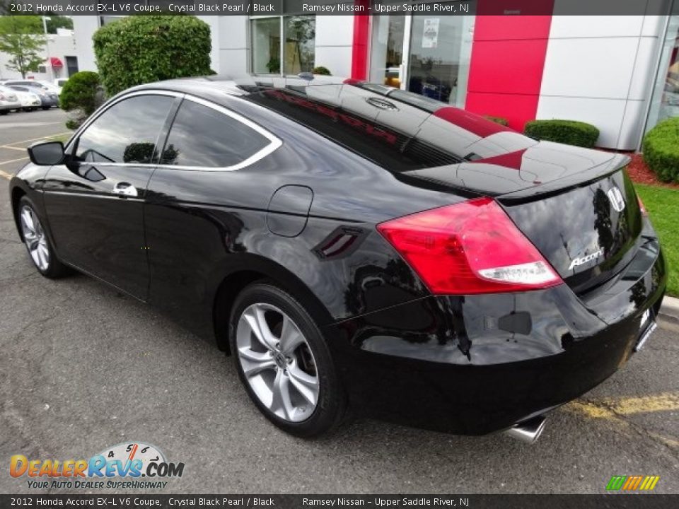 2012 Honda Accord EX-L V6 Coupe Crystal Black Pearl / Black Photo #7