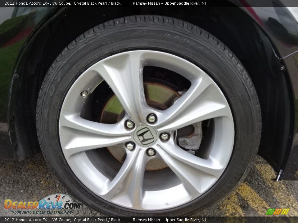 2012 Honda Accord EX-L V6 Coupe Crystal Black Pearl / Black Photo #9