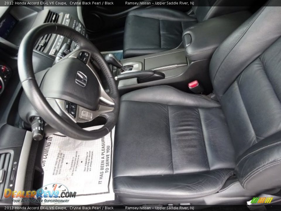 Front Seat of 2012 Honda Accord EX-L V6 Coupe Photo #12