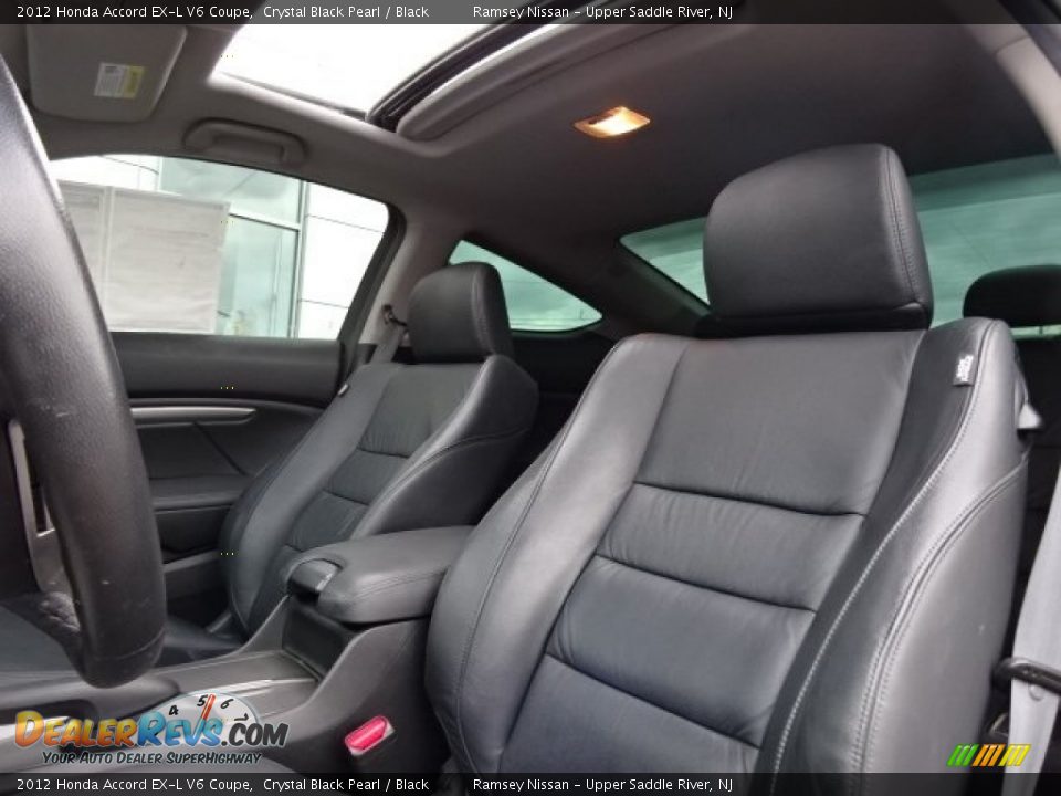 2012 Honda Accord EX-L V6 Coupe Crystal Black Pearl / Black Photo #13