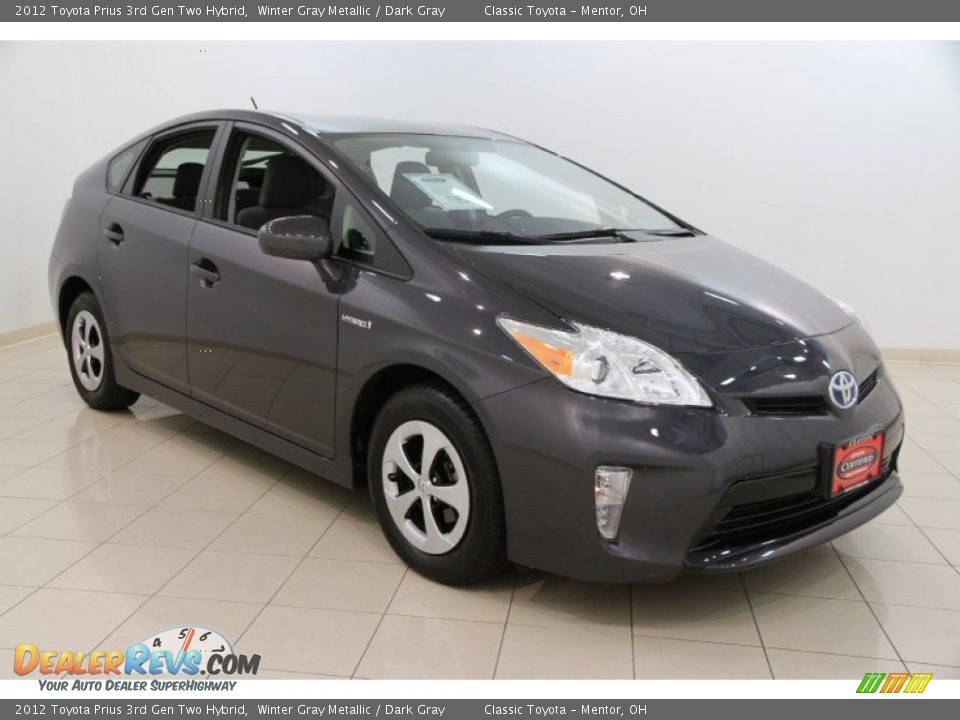 2012 Toyota Prius 3rd Gen Two Hybrid Winter Gray Metallic / Dark Gray Photo #1