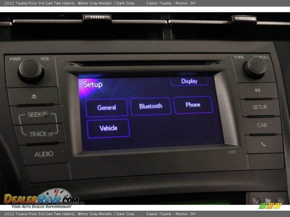 2012 Toyota Prius 3rd Gen Two Hybrid Winter Gray Metallic / Dark Gray Photo #9