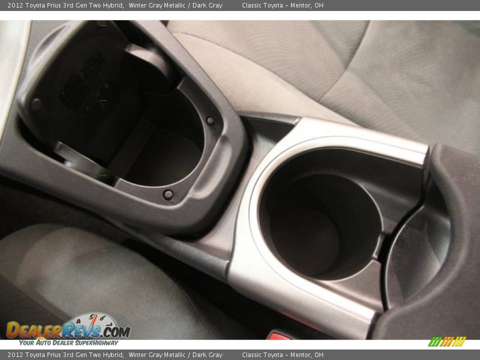 2012 Toyota Prius 3rd Gen Two Hybrid Winter Gray Metallic / Dark Gray Photo #11