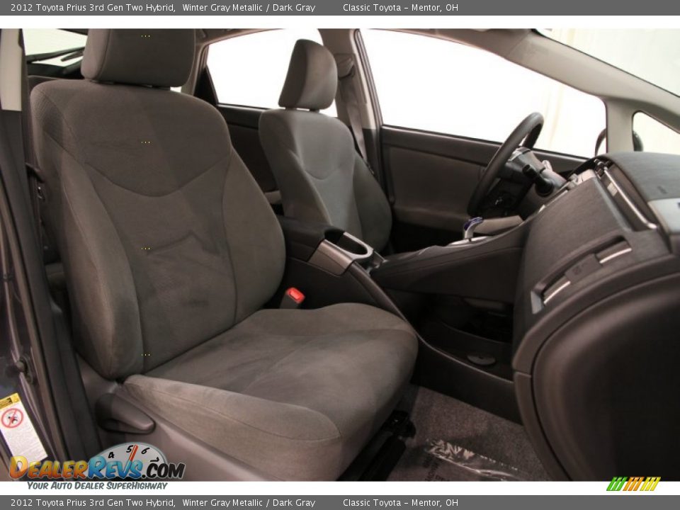 2012 Toyota Prius 3rd Gen Two Hybrid Winter Gray Metallic / Dark Gray Photo #12