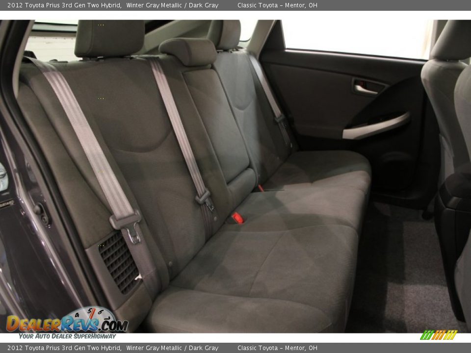 2012 Toyota Prius 3rd Gen Two Hybrid Winter Gray Metallic / Dark Gray Photo #13