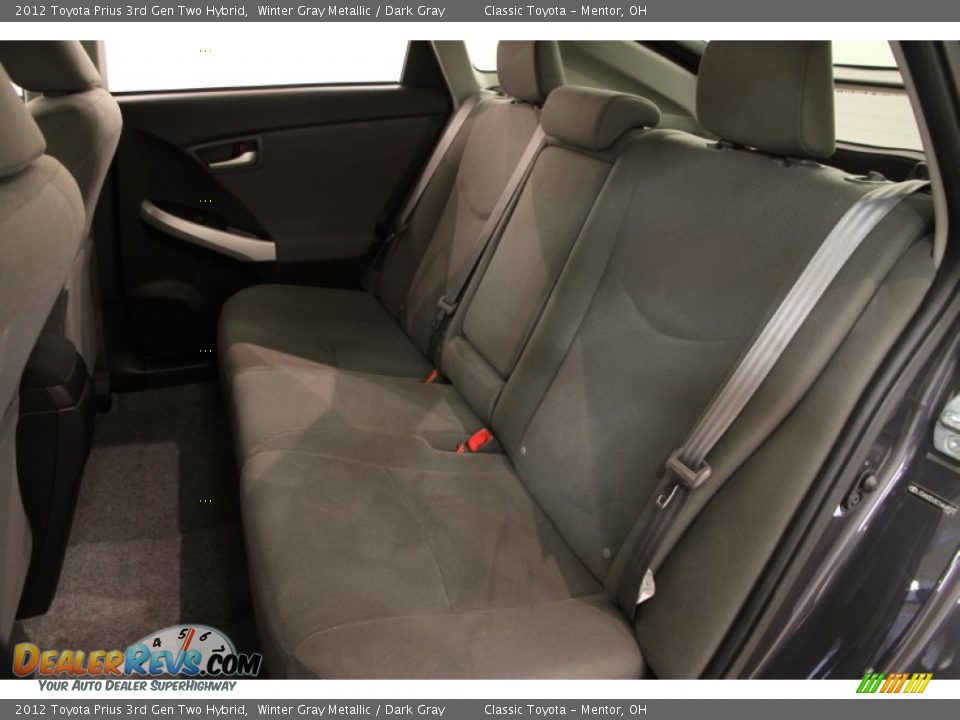 2012 Toyota Prius 3rd Gen Two Hybrid Winter Gray Metallic / Dark Gray Photo #14
