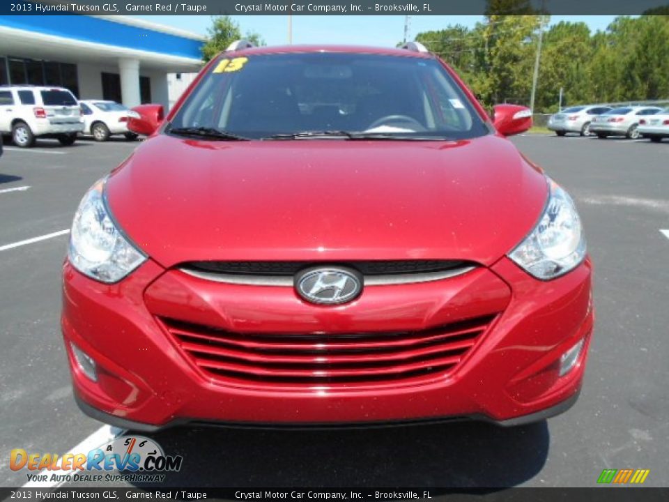 2013 Hyundai Tucson GLS Garnet Red / Taupe Photo #14