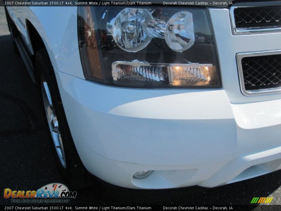 2007 Chevrolet Suburban 1500 LT 4x4 Summit White / Light Titanium/Dark Titanium Photo #5