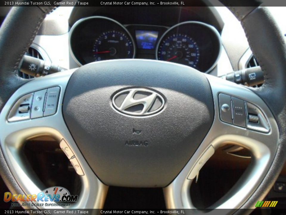 2013 Hyundai Tucson GLS Garnet Red / Taupe Photo #21