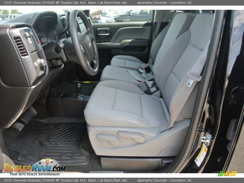 2015 Chevrolet Silverado 2500HD WT Double Cab 4x4 Black / Jet Black/Dark Ash Photo #7