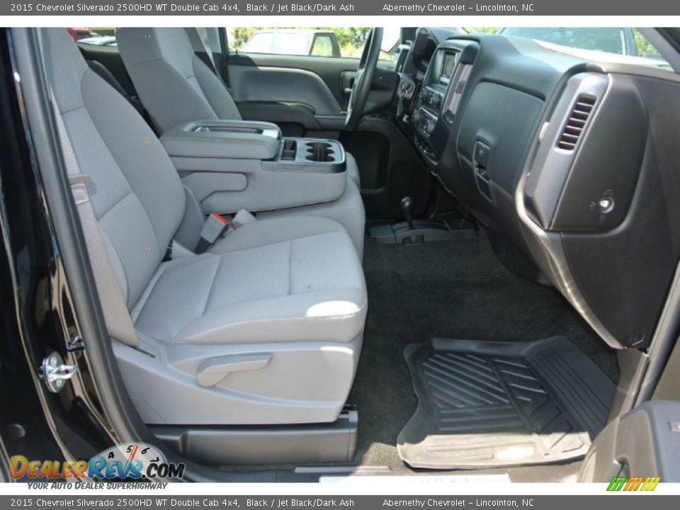 2015 Chevrolet Silverado 2500HD WT Double Cab 4x4 Black / Jet Black/Dark Ash Photo #18