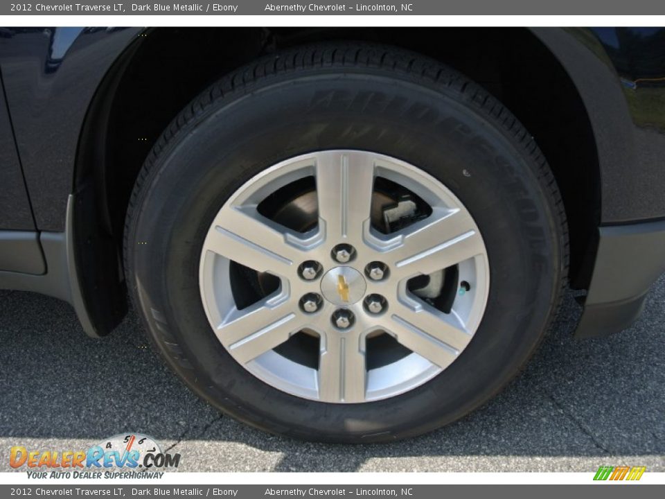 2012 Chevrolet Traverse LT Dark Blue Metallic / Ebony Photo #27