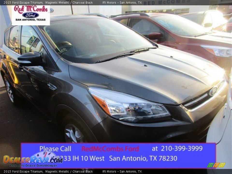 2015 Ford Escape Titanium Magnetic Metallic / Charcoal Black Photo #1
