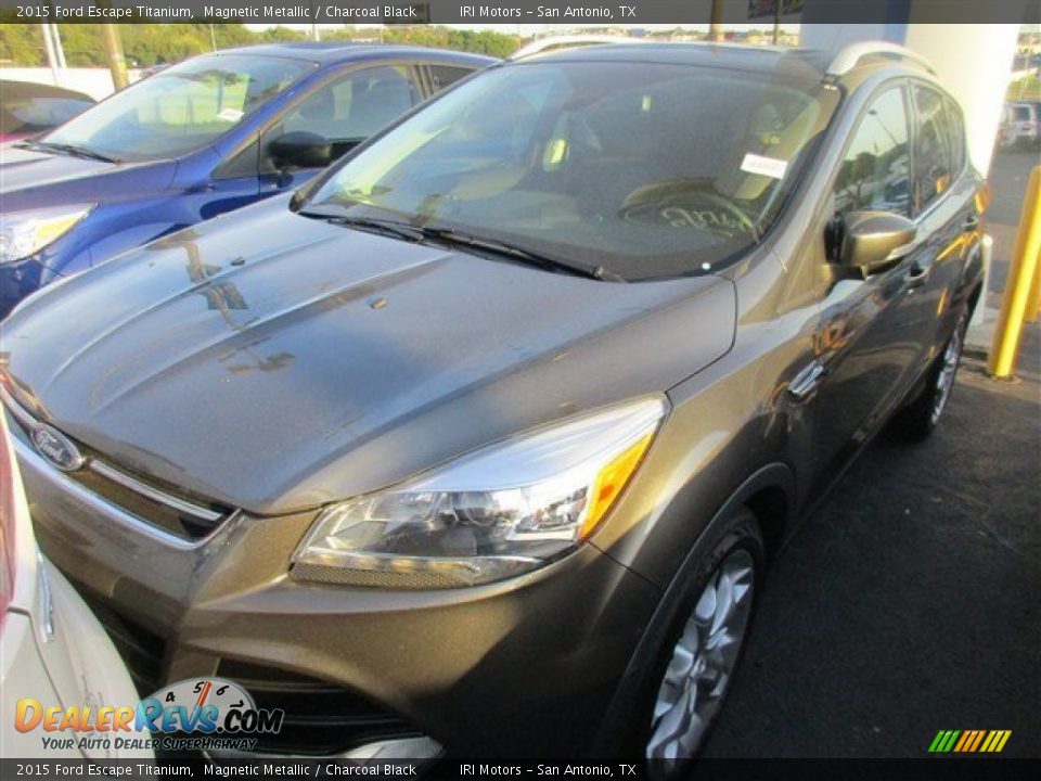 2015 Ford Escape Titanium Magnetic Metallic / Charcoal Black Photo #2