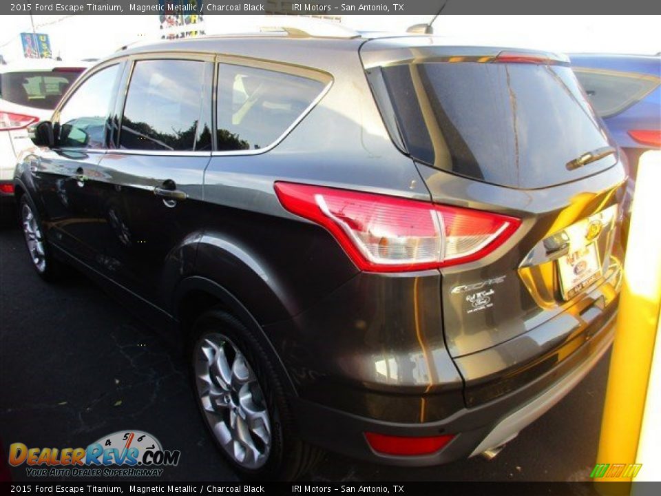 2015 Ford Escape Titanium Magnetic Metallic / Charcoal Black Photo #4