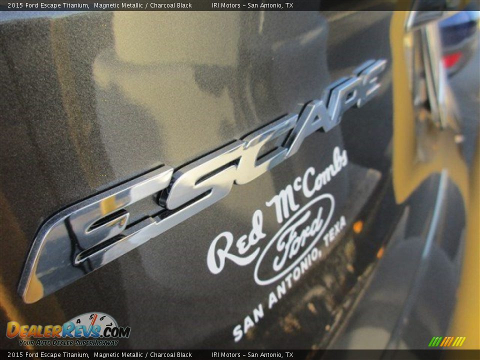 2015 Ford Escape Titanium Magnetic Metallic / Charcoal Black Photo #5
